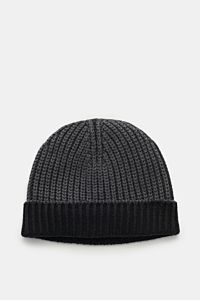 Wende-Wollmütze 'Foggy Hat' dunkelgrau