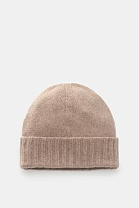 Cashmere beanie beige