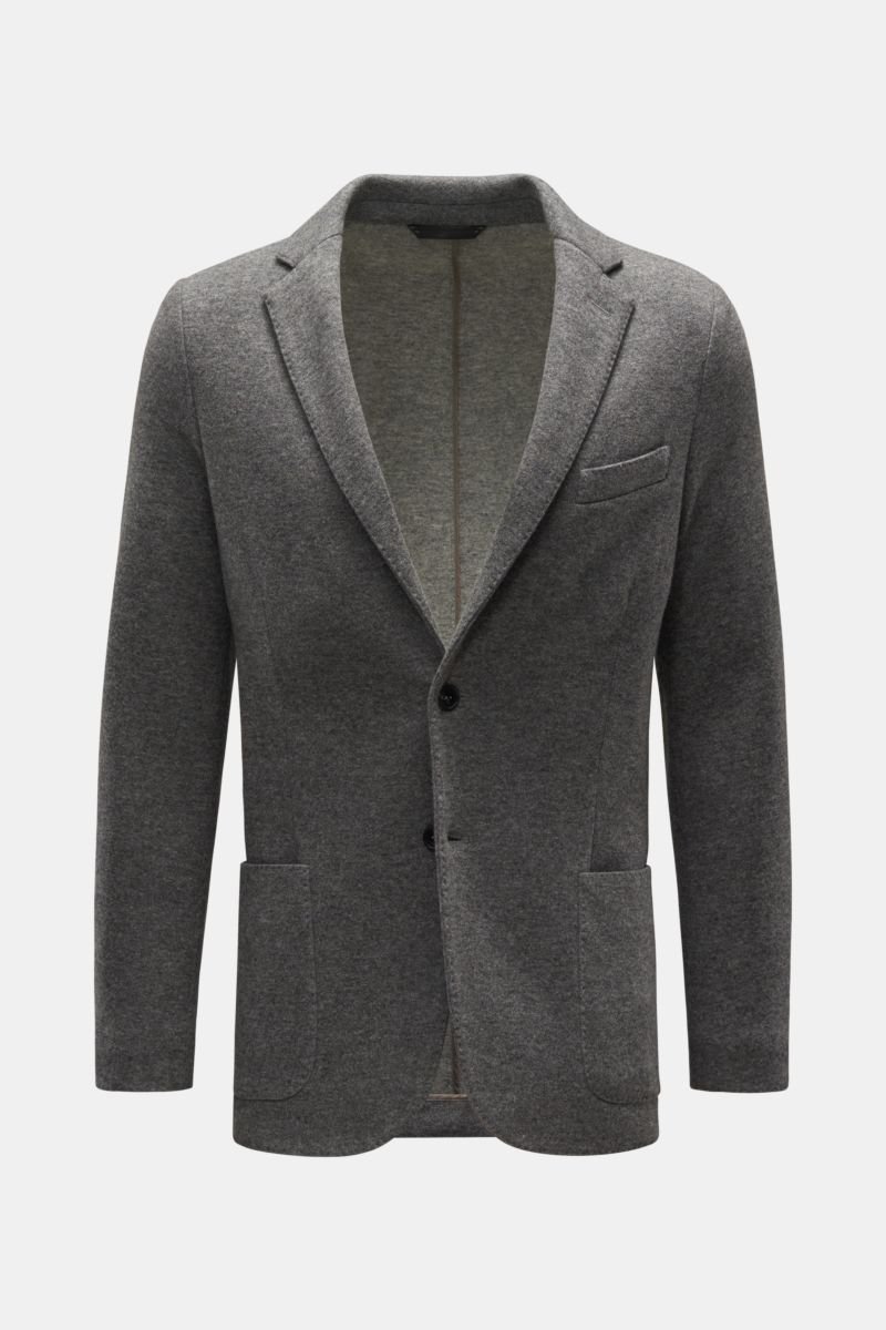 Jersey smart-casual jacket grey