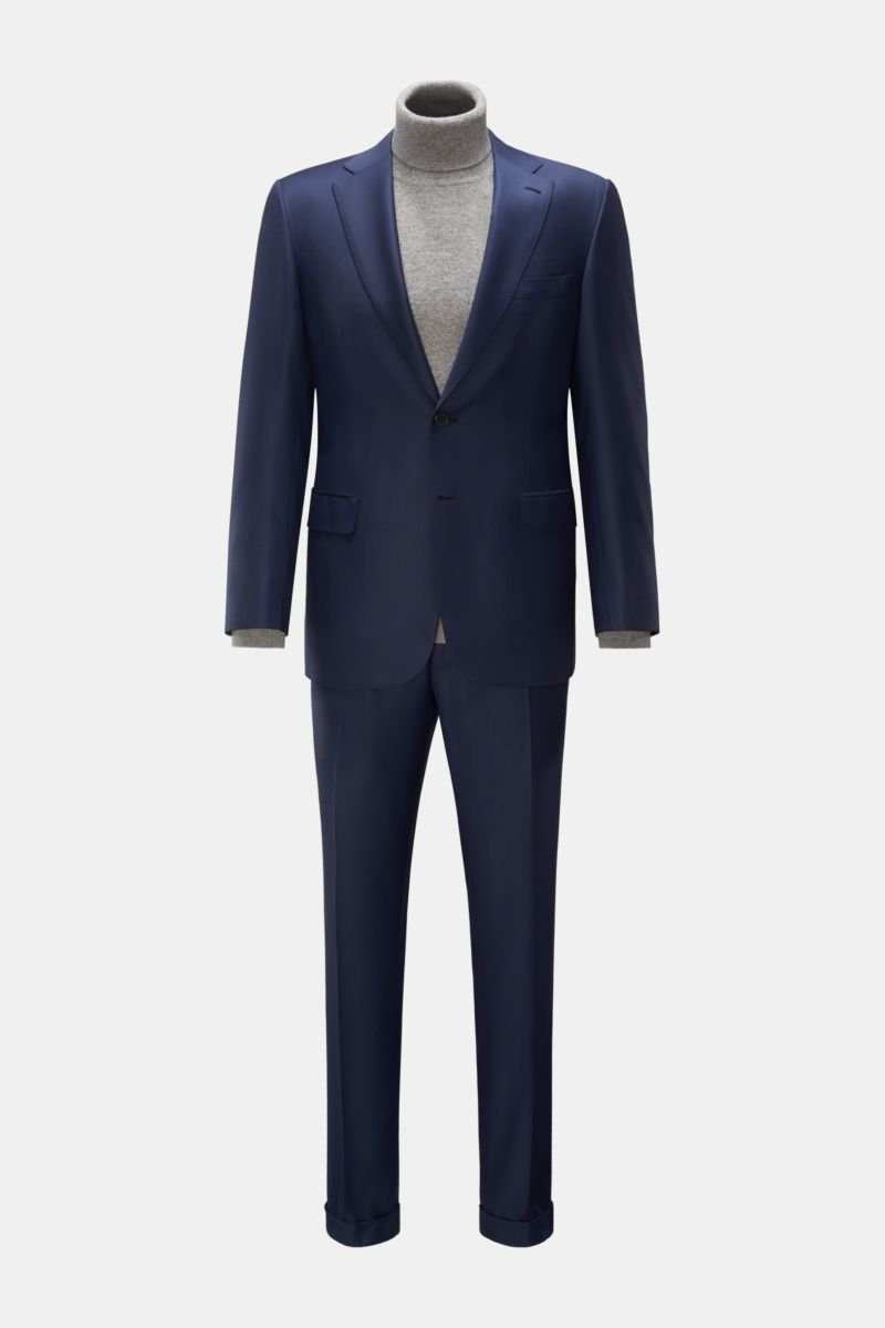 Suit 'Brunico' dark blue/blue checked