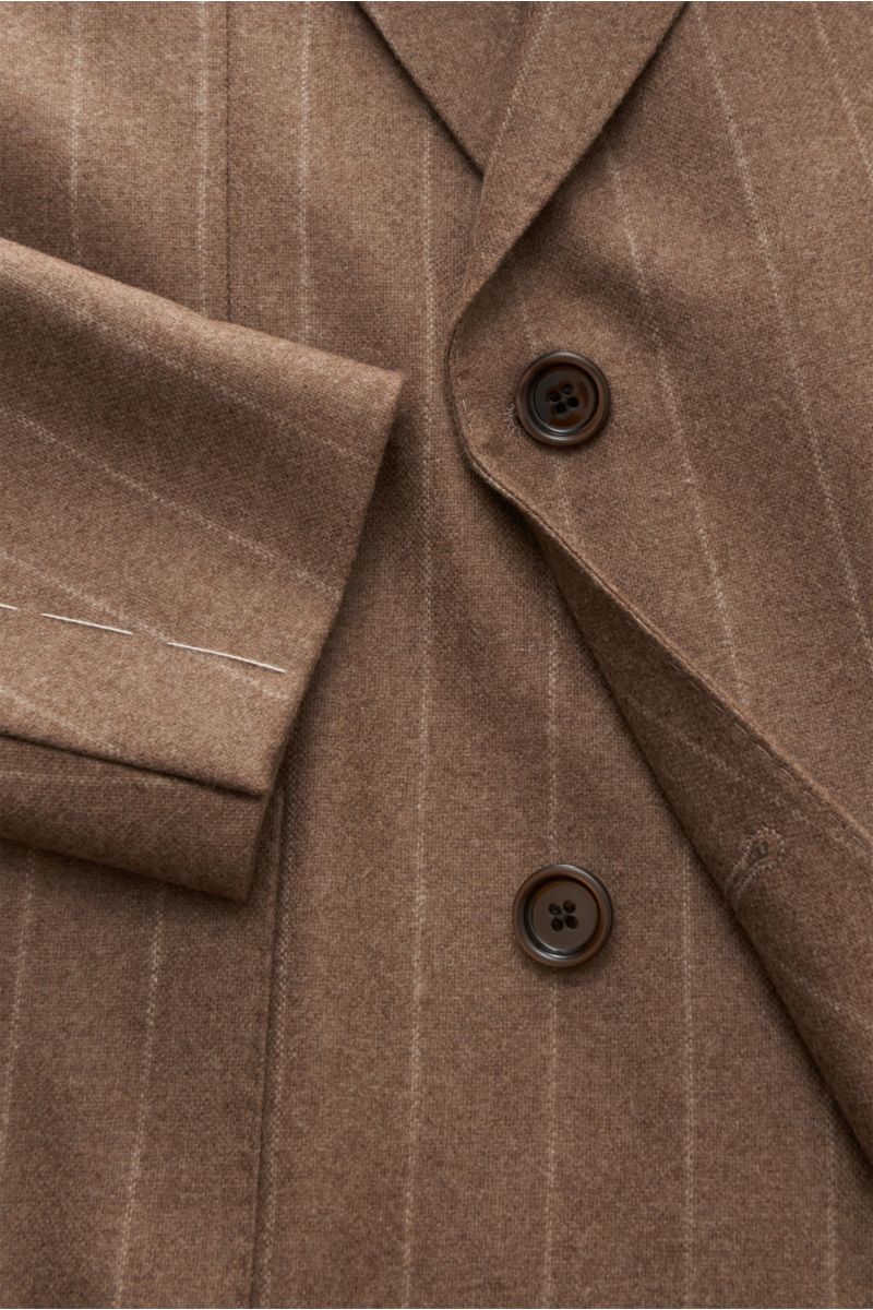 Lardini Cashmere Anzug beige gestreift