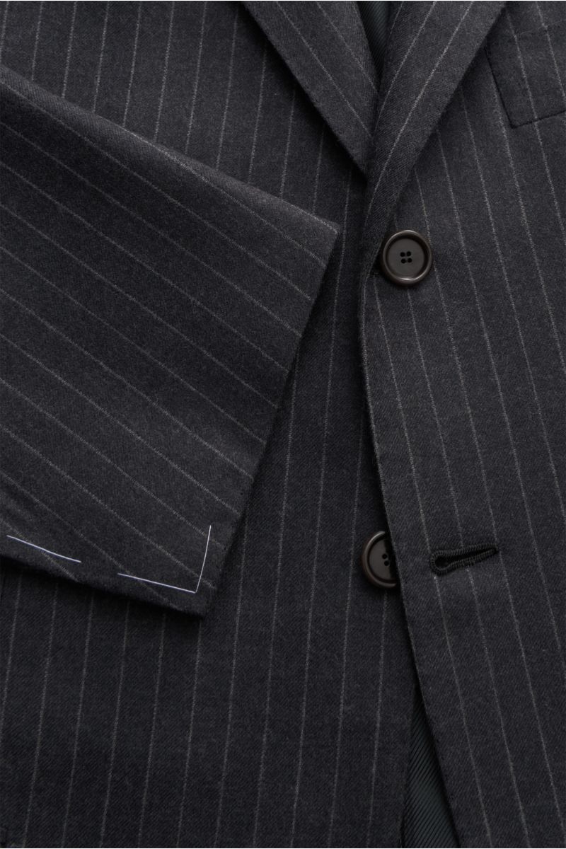 Cesare Attolini Suit 'Drop 7' dark grey/light grey striped