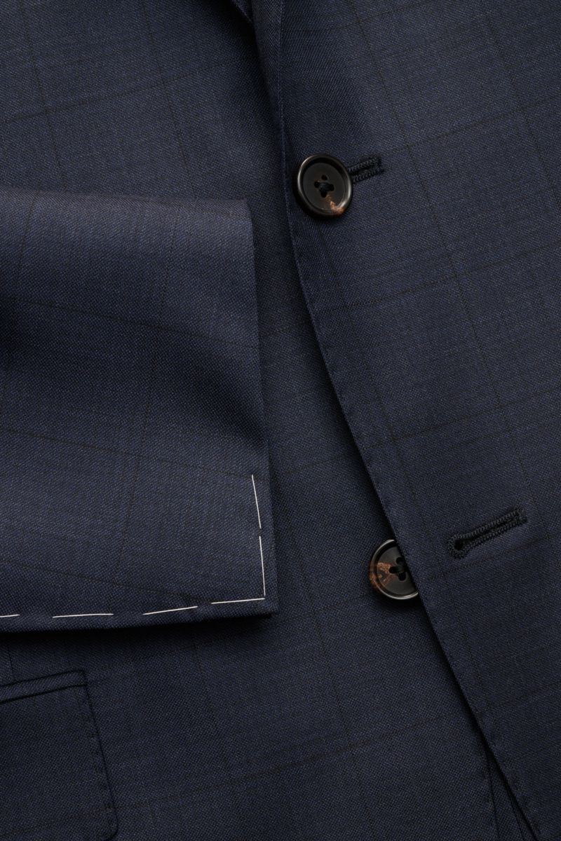 Corneliani Anzug graublau kariert