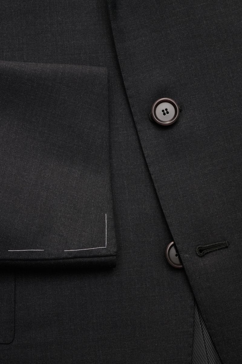 Cesare Attolini Suit dark grey mottled