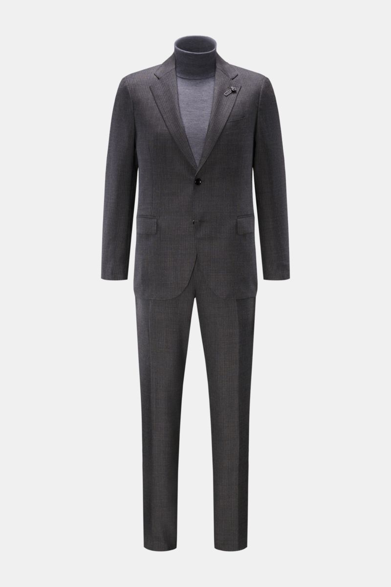 Lardini Anzug dunkelgrau meliert