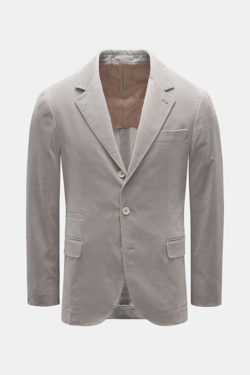 Corduroy smart-casual jacket light grey