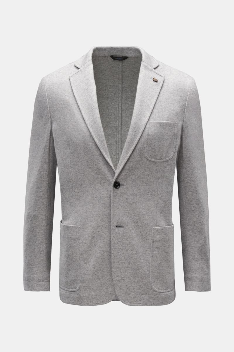 Jersey jacket 'William' grey