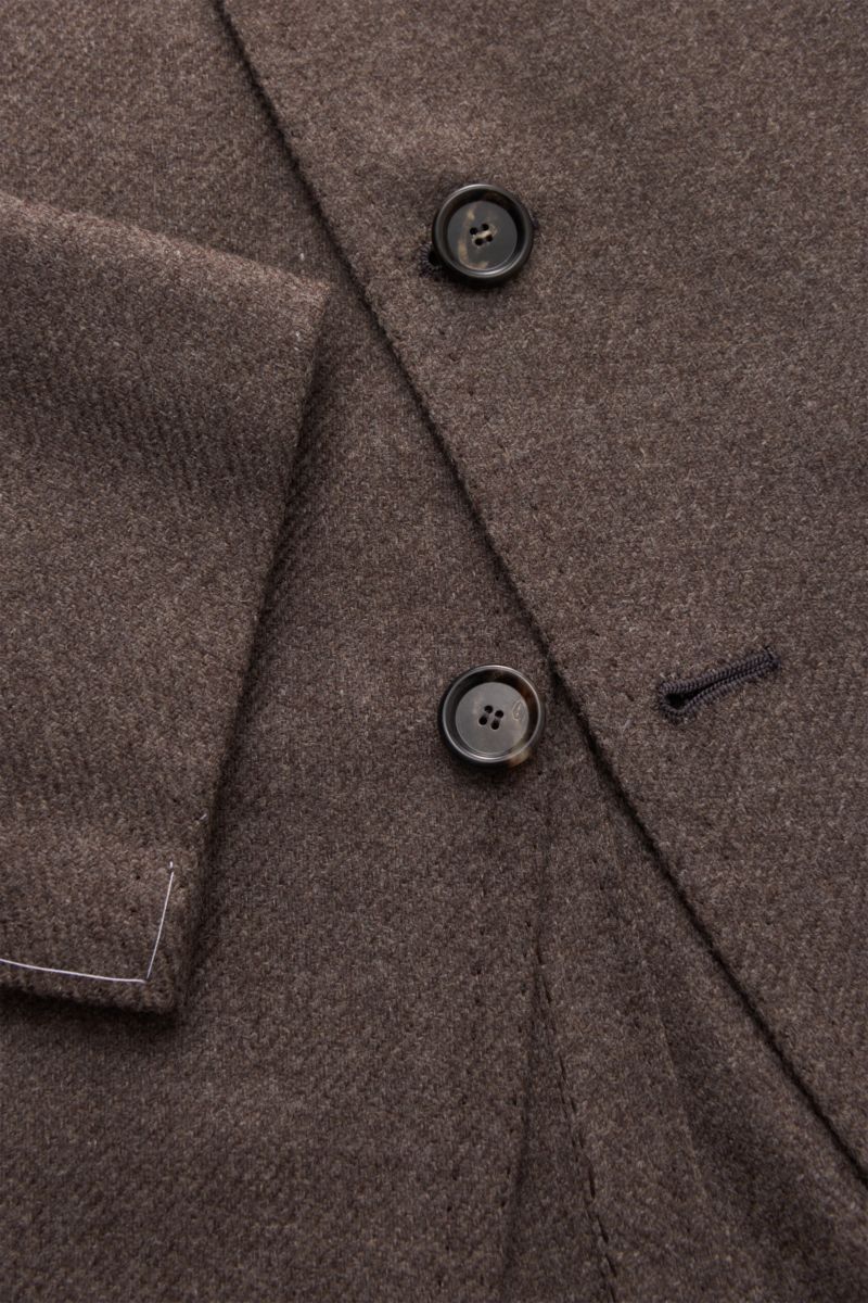 Cesare Attolini Cashmere smart-casual jacket grey-brown