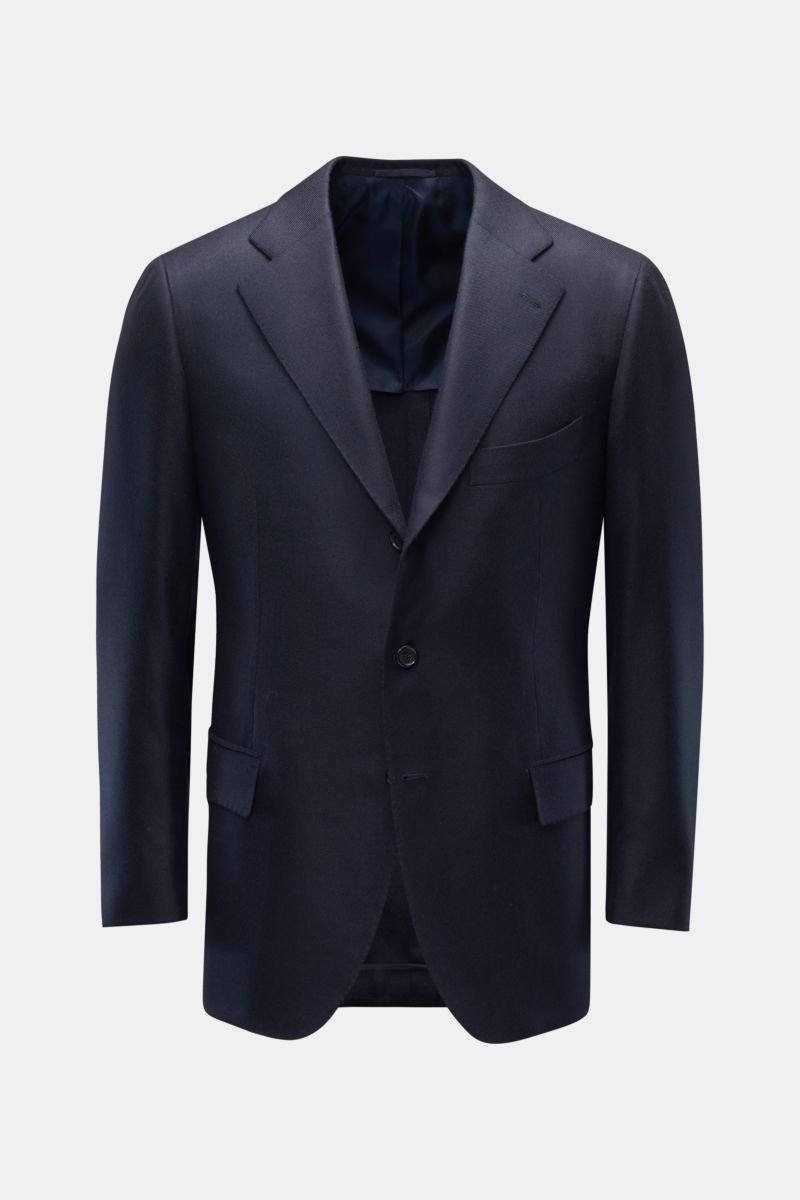 Cashmere smart-casual jacket navy 