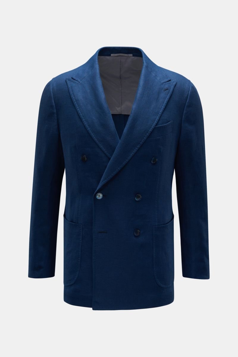 Linen smart-casual jacket 'Guleo' navy
