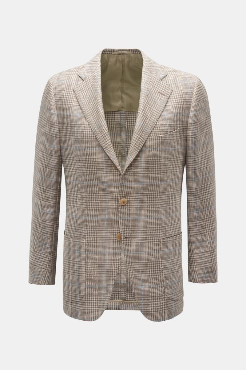 Smart-casual jacket brown/beige/light blue