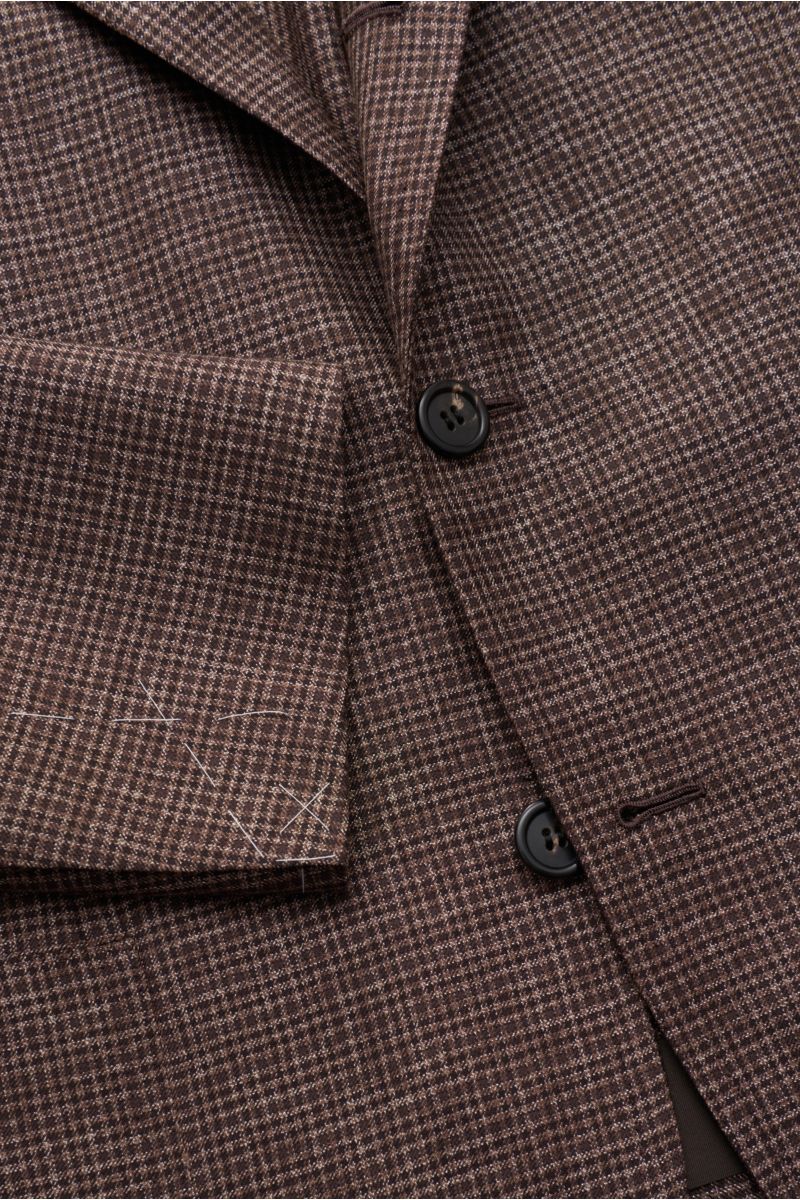 Brioni Smart-casual jacket 'Amalfi' dark brown/grey-brown checked