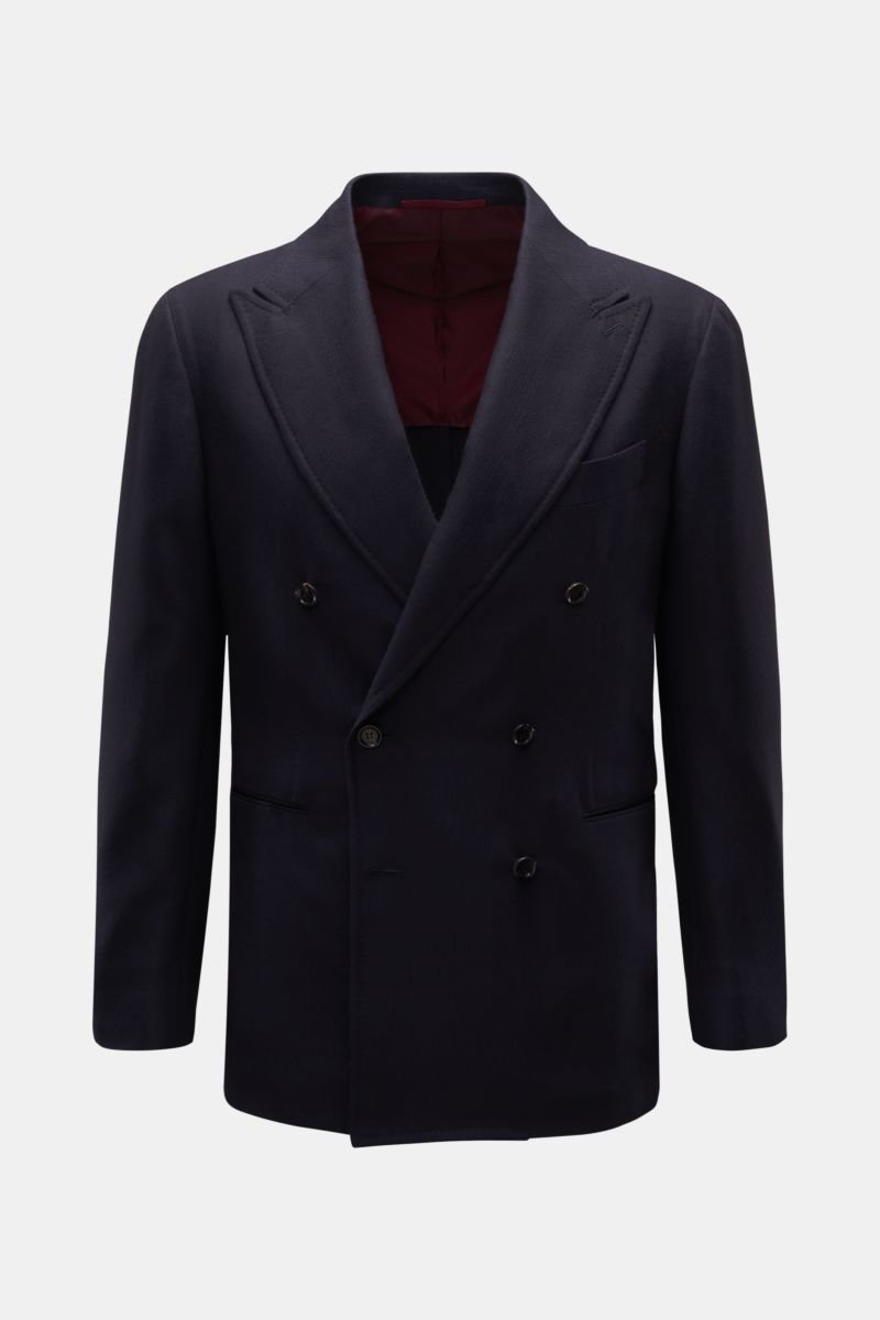 Cashmere smart-casual jacket 'Leo' dark navy