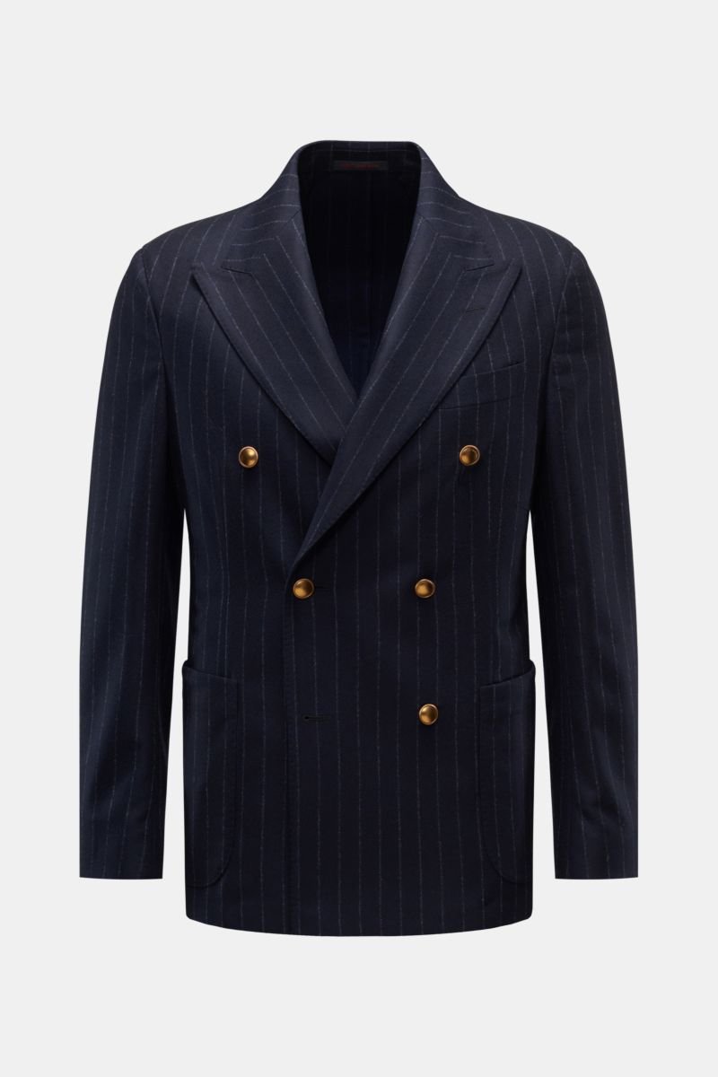Smart-casual jacket navy/grey striped
