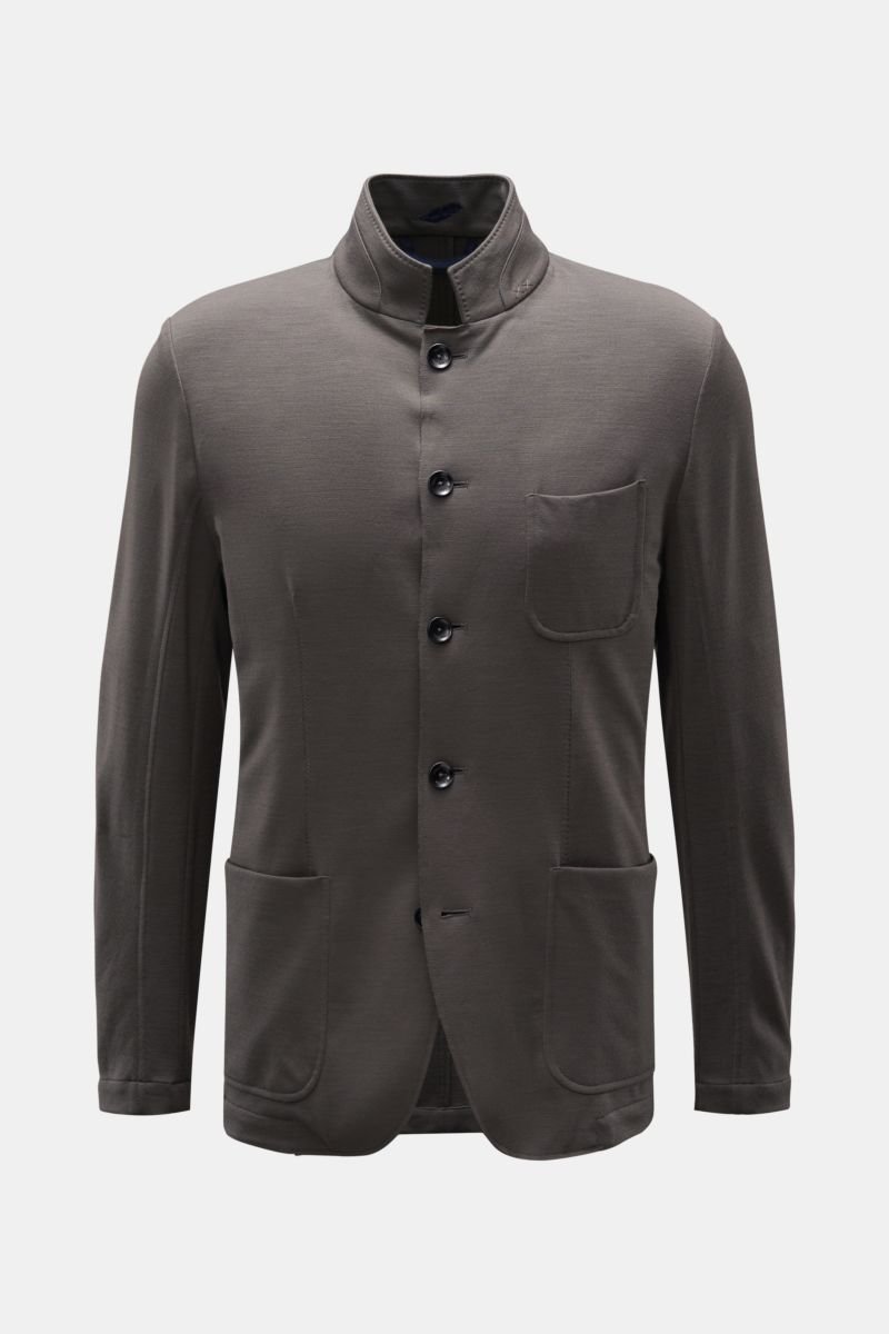 Jersey smart-casual jacket 'Travel Luxe WW Blazer' grey