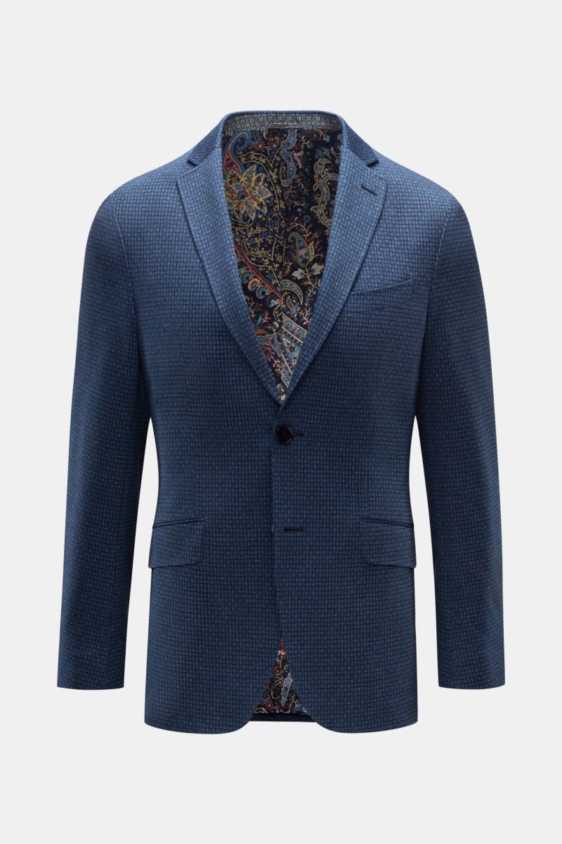 Jersey jacket blue patterned
