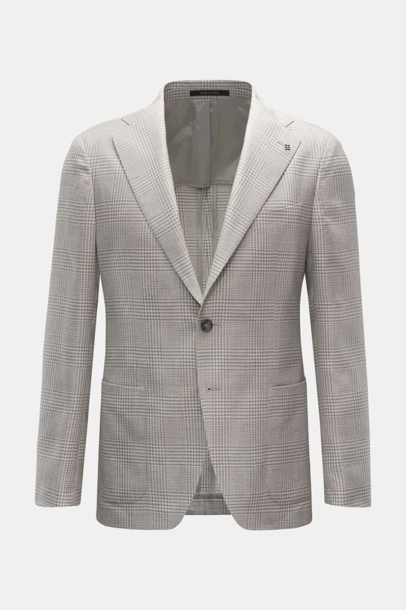 Smart-casual jacket 'Vesuvio' grey/cream checked