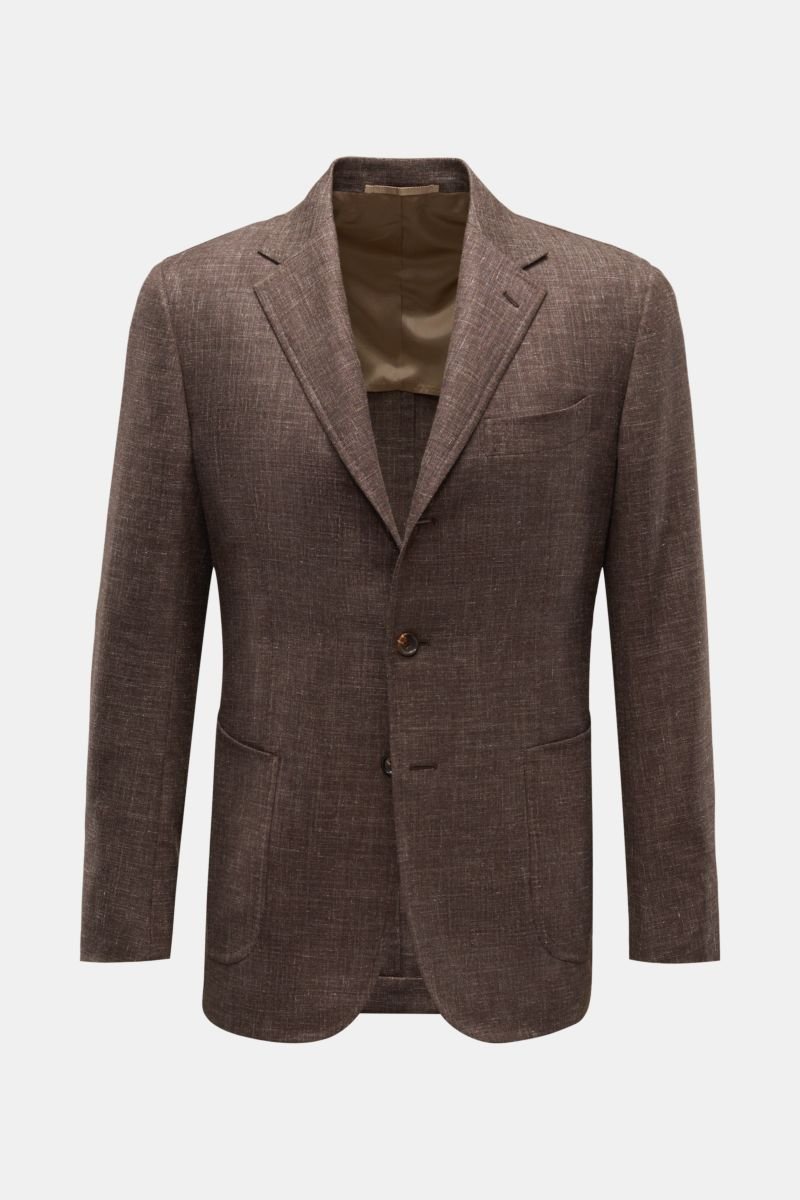 Smart-casual jacket 'Vincenzo' brown/cream mottled