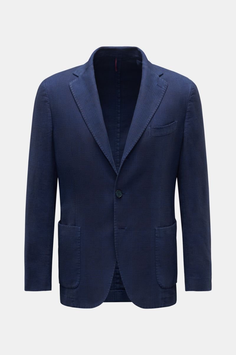 Smart-casual jacket dark blue melange