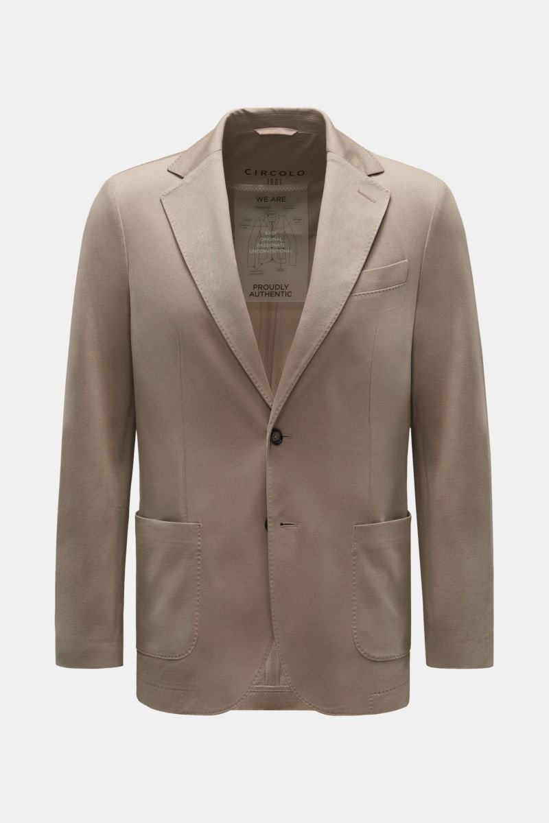 Piqué jacket grey