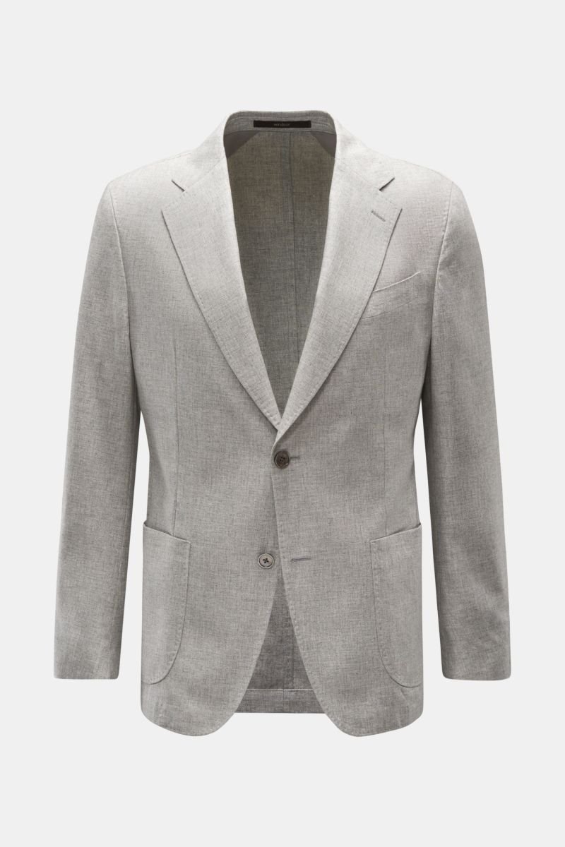 Smart-casual jacket 'Camicia' light grey mottled