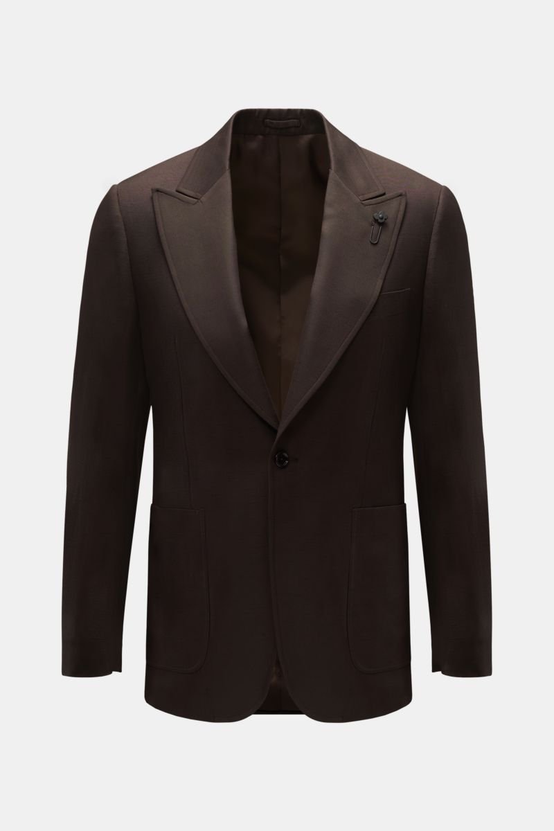 Smart-casual jacket dark brown