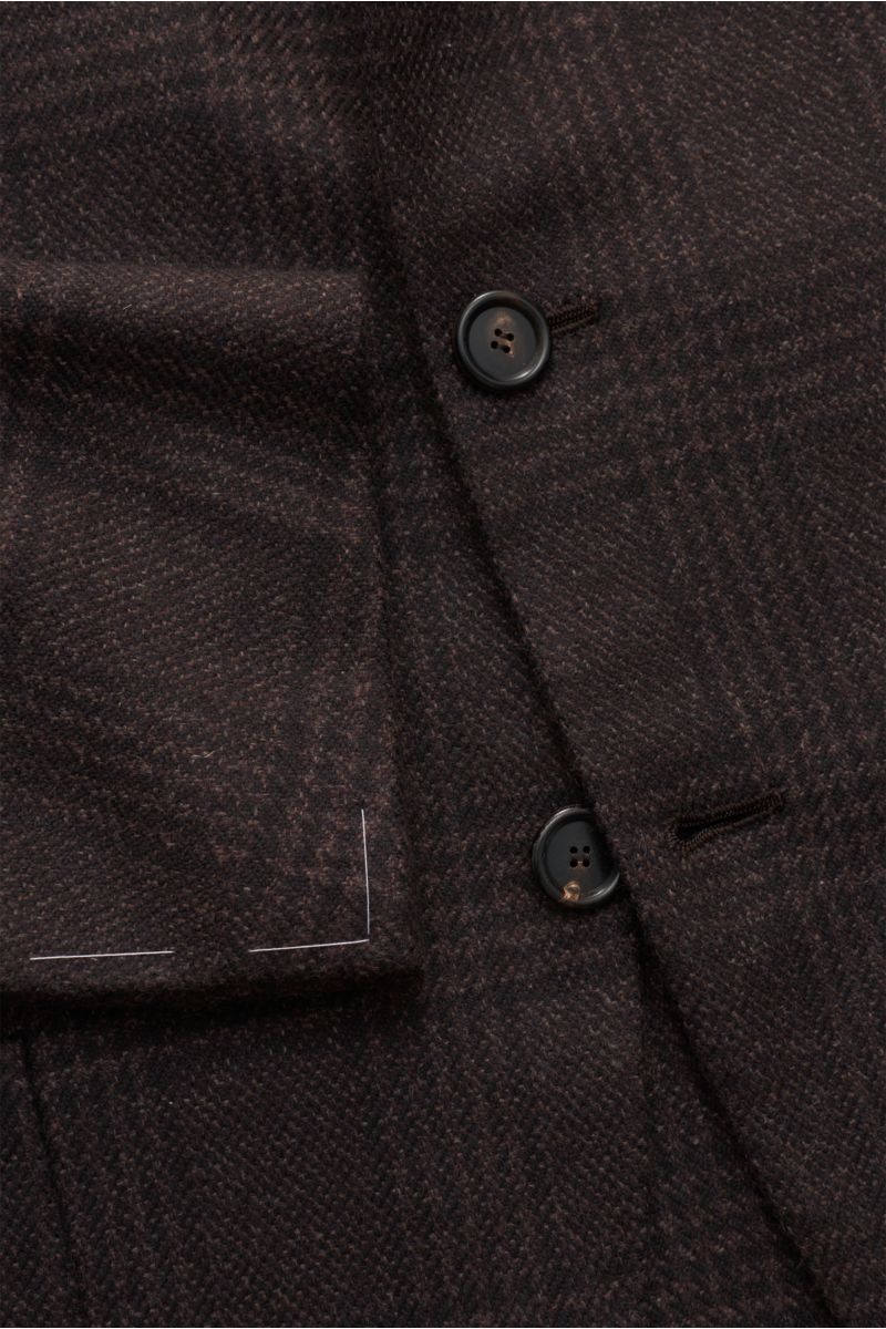 Cesare Attolini Cashmere smart-casual jacket brown/dark brown checked