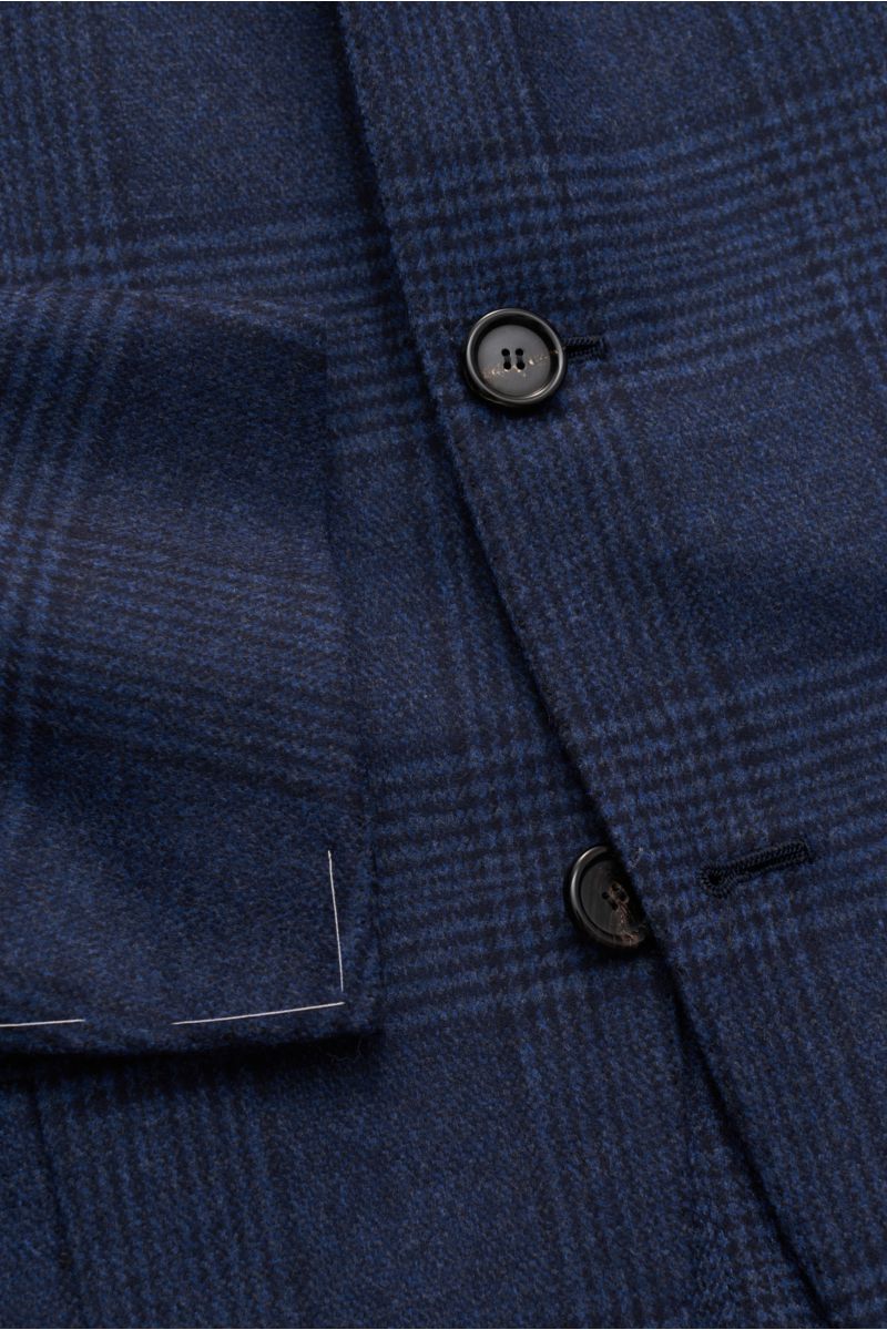 Cesare Attolini Smart-casual jacket navy/black checked