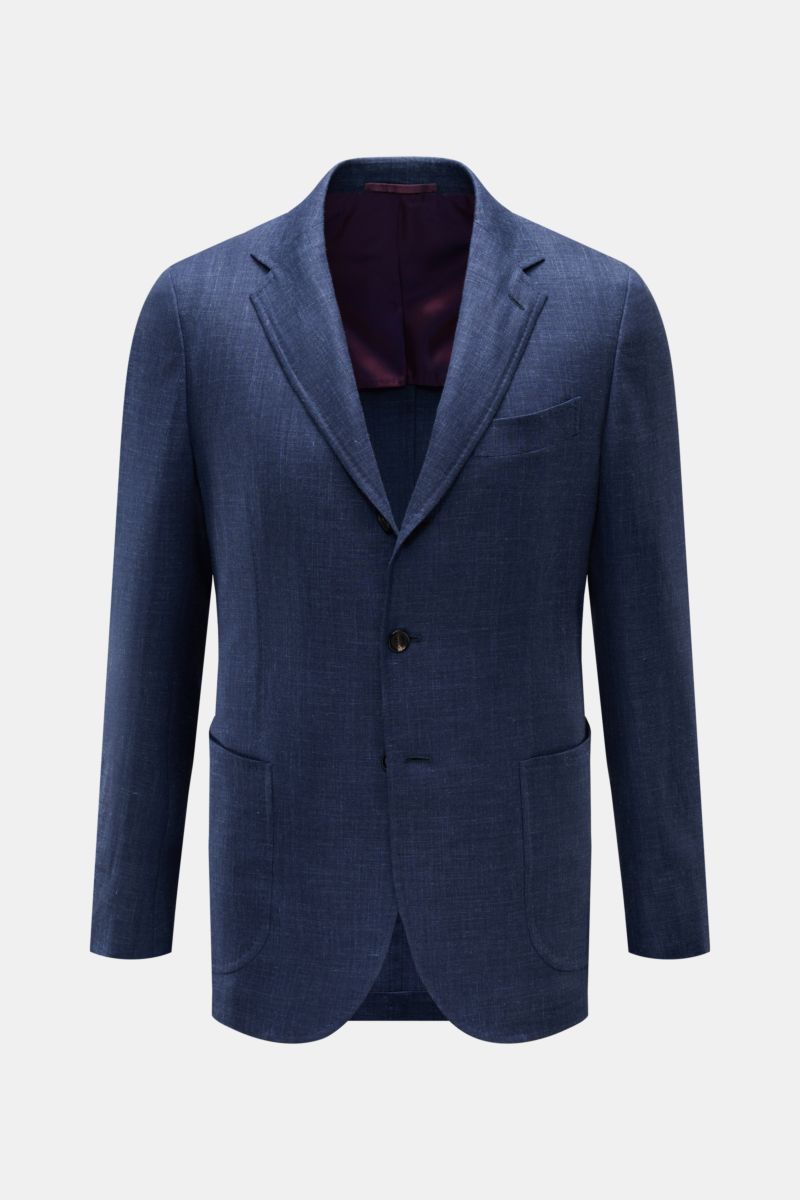 Smart-casual jacket 'Vincenzo' grey-blue mottled