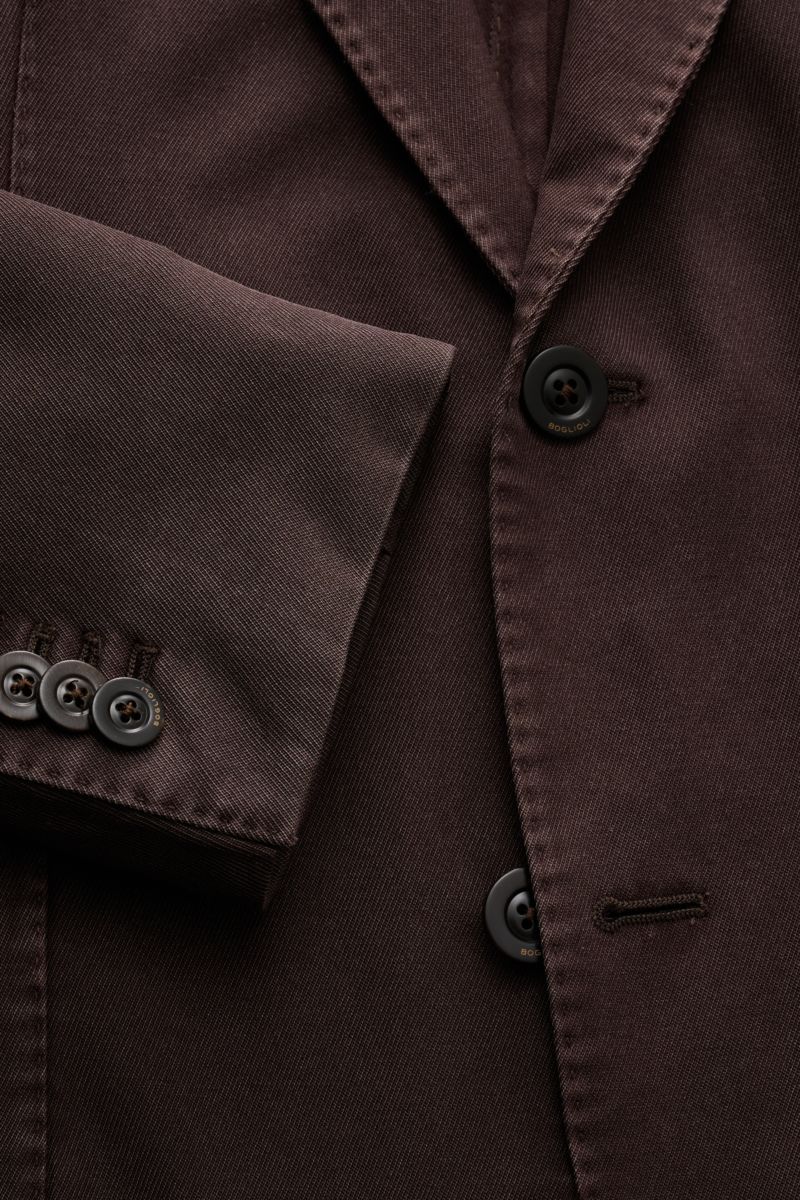 Boglioli Wool jacket 'K. Jacket' dark brown