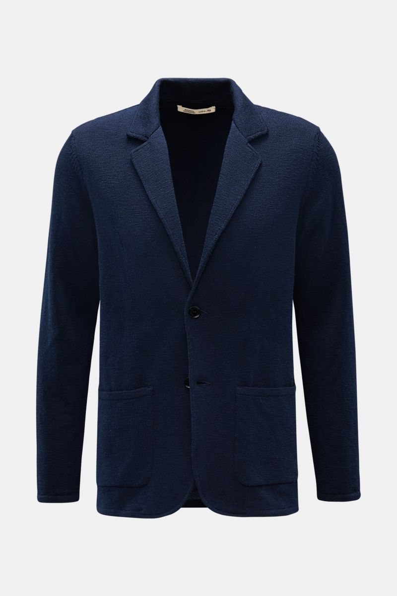 Strickblazer navy