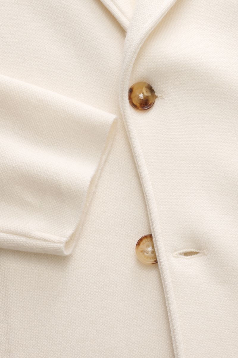 Maurizio Baldassari Cashmere knit blazer cream