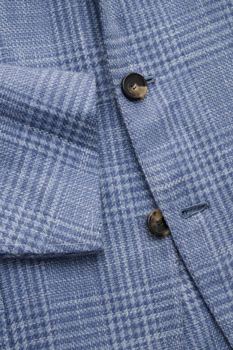 Cesare Attolini Smart-casual jacket blue/smoky blue checked