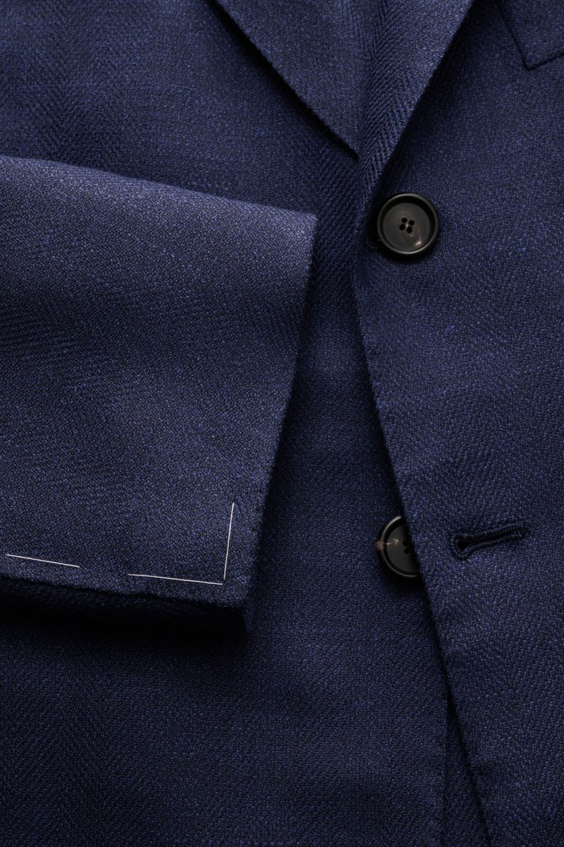 Cesare Attolini Smart-casual jacket navy mottled