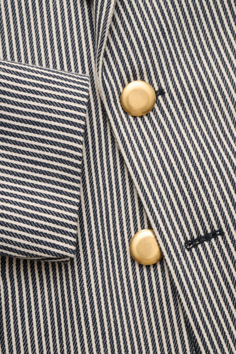 Doppiaa Smart-casual jacket 'Aantilope' navy/off-white striped