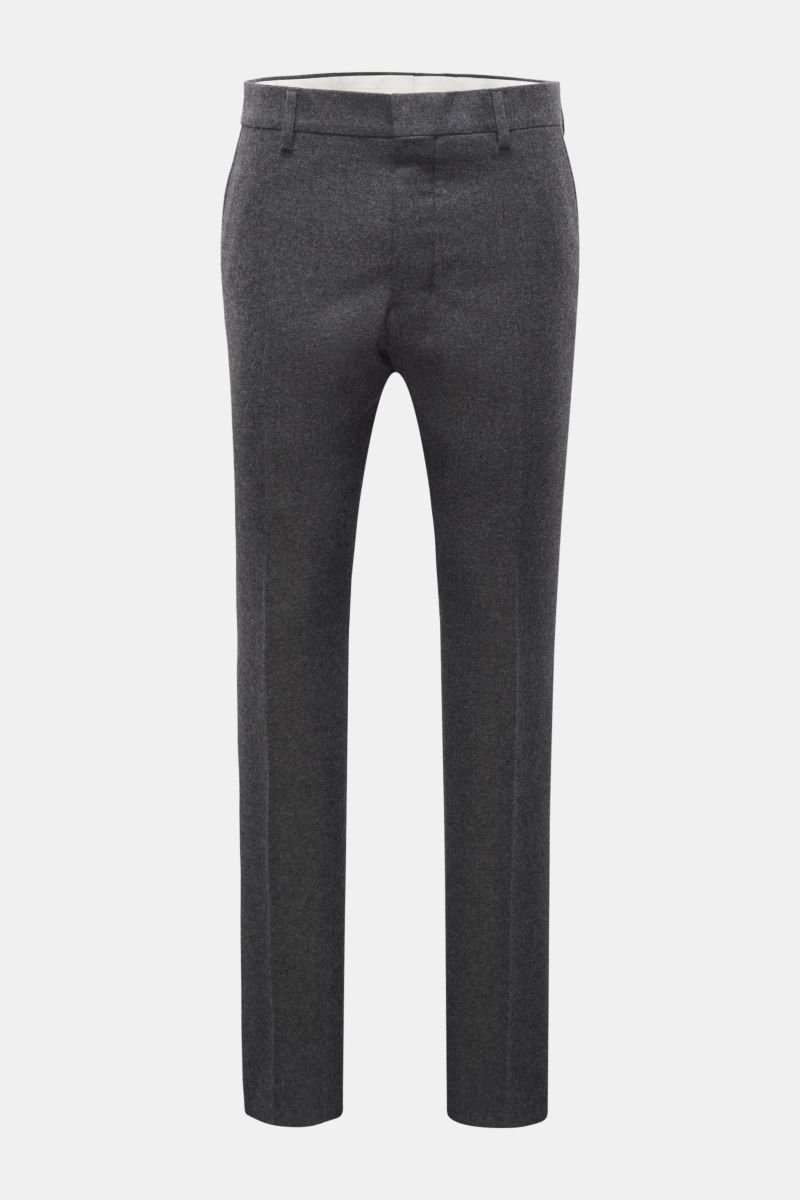 Wool trousers 'Cigarette Fit' dark grey