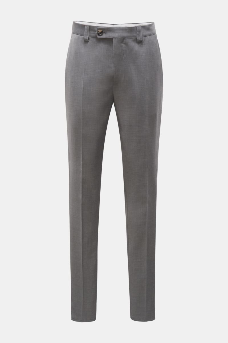 Wool trousers 'Leisure Fit' dark grey
