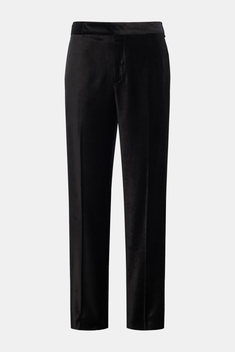 Velvet trousers black