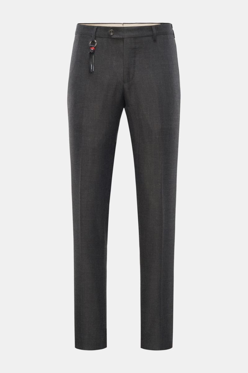 Wool trousers 'Slim 80' anthracite