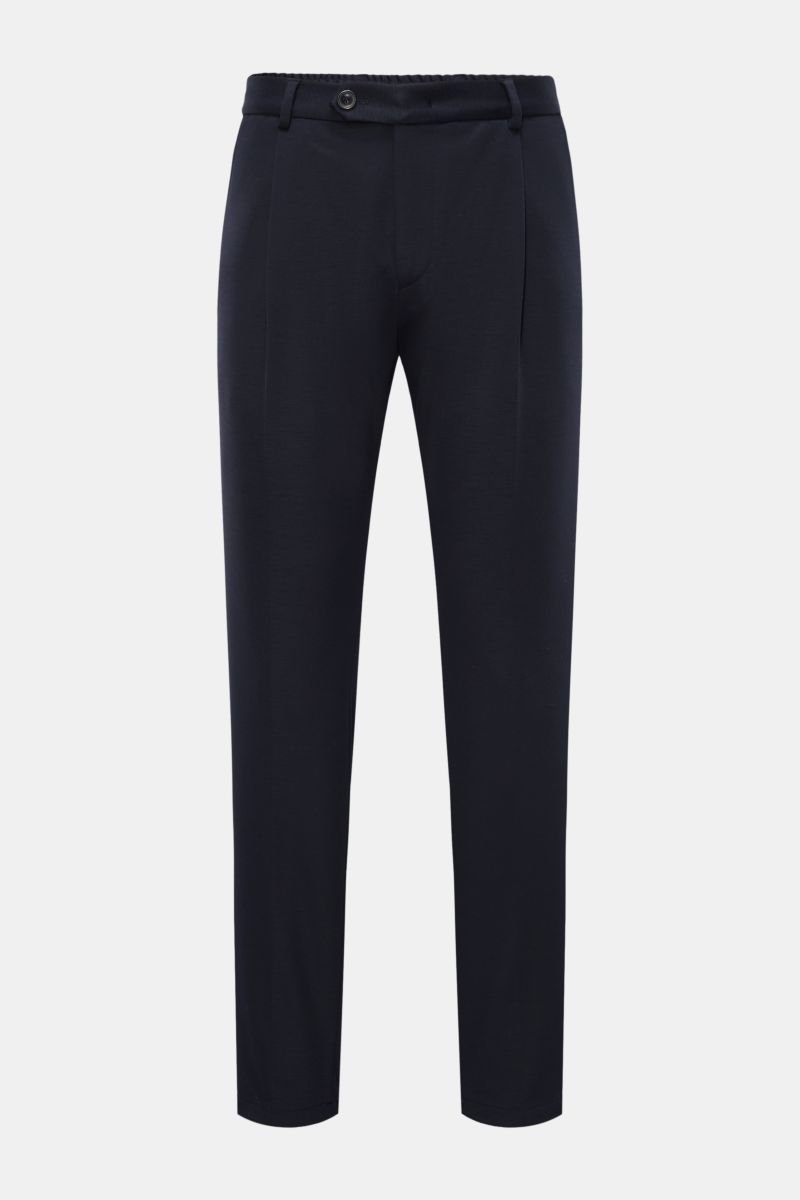 Jersey trousers 'Floro' navy