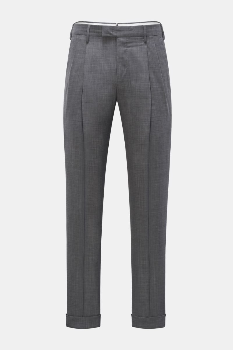 Wool trousers 'Master Fit' grey mottled