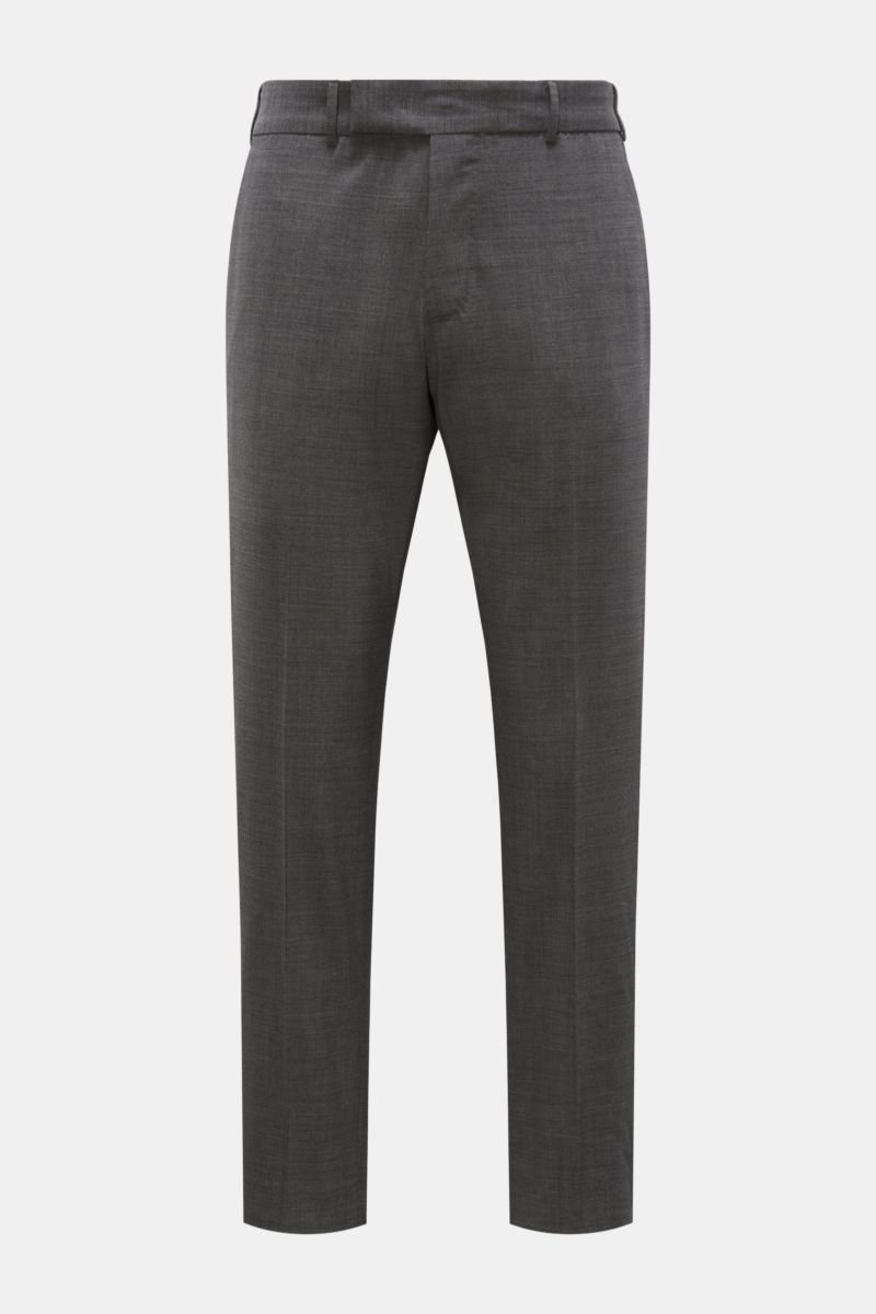 Wool trousers 'Rebel Fit' grey mottled