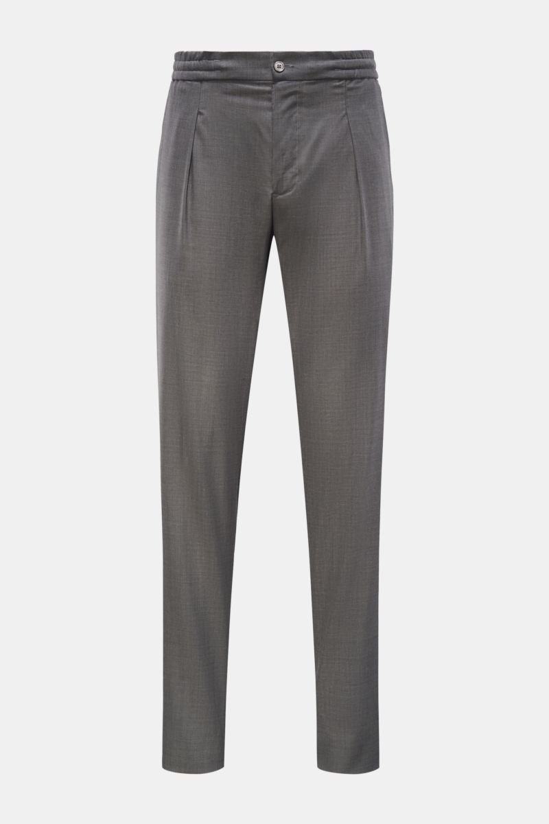 Jogger pants 'Chiaia' grey mottled