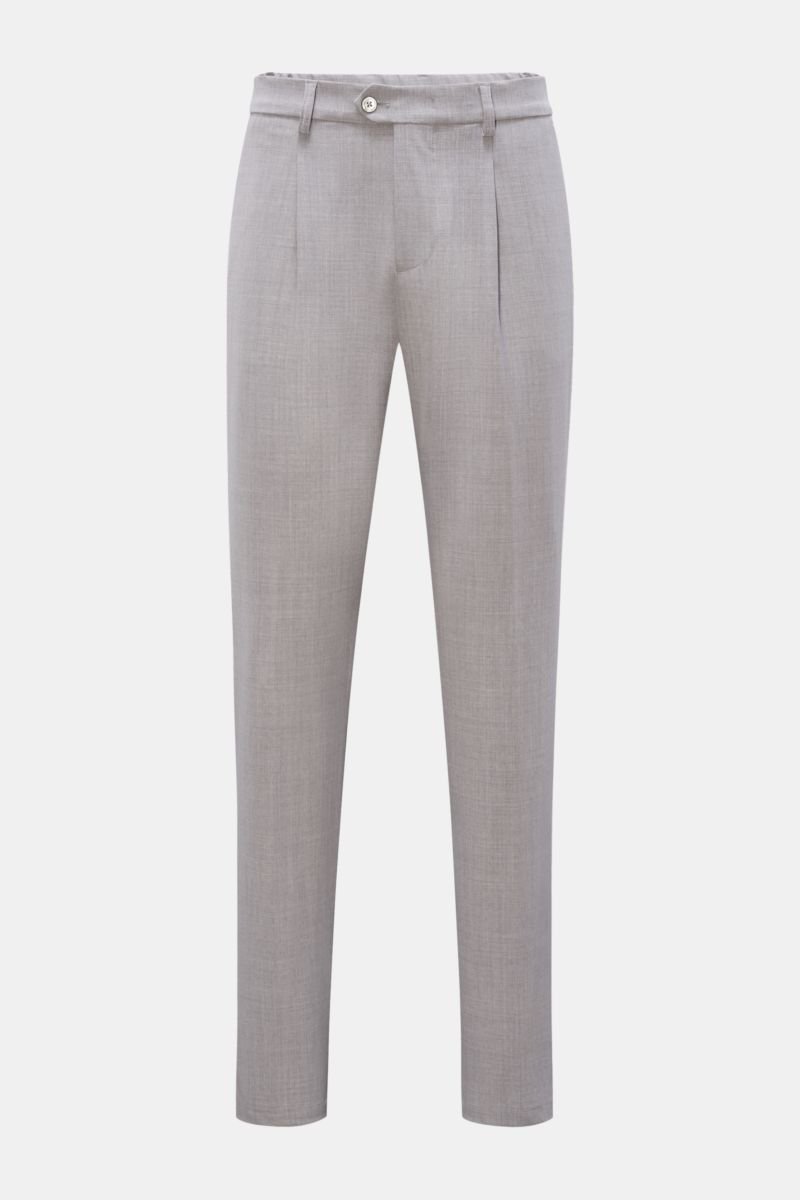 Wool trousers 'Far' light grey