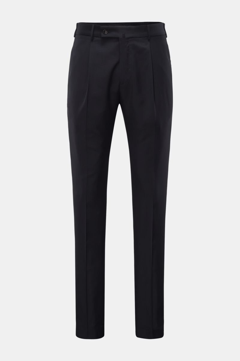 Wool trousers 'Tapered Fit' black