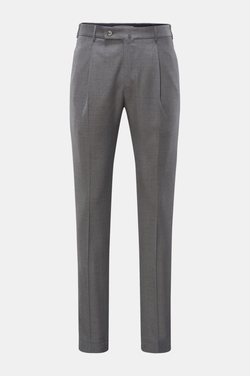 Wool trousers 'Tapered Fit' grey