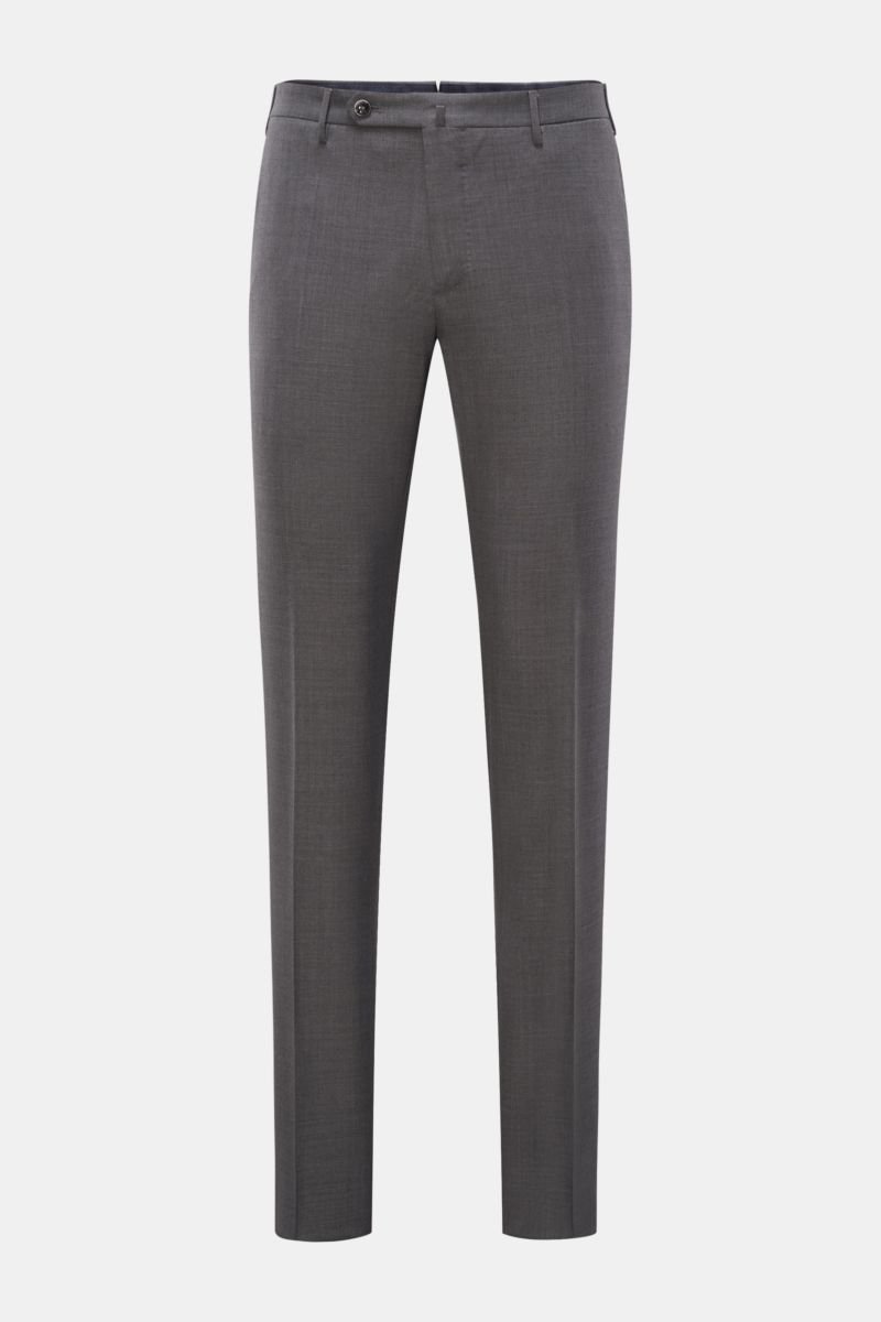 Wool trousers 'Slim Fit' dark grey