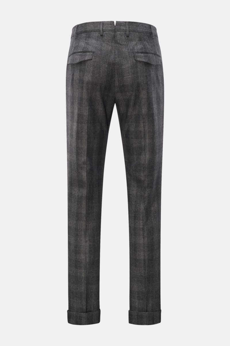 PT Torino Wool trousers 'Master Fit' anthracite/grey checked