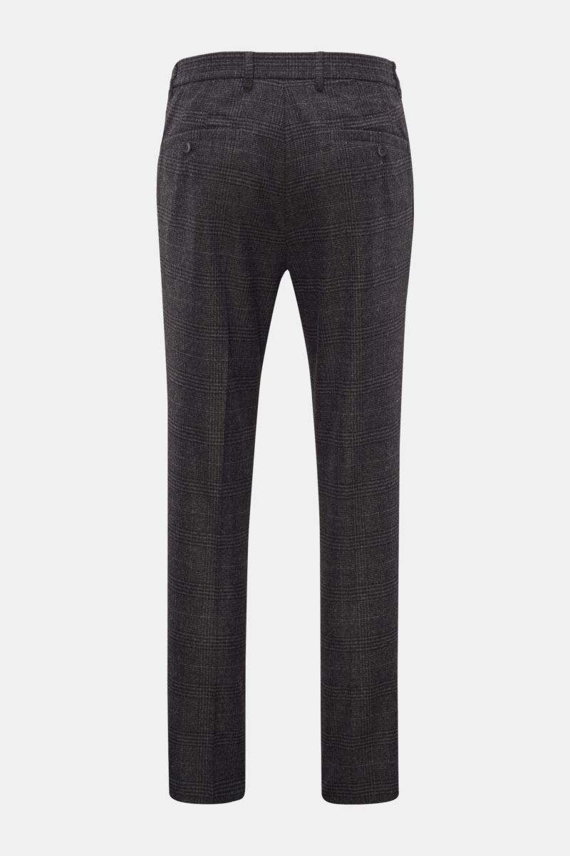 GTA Jogger pants 'Davide' dark grey checked