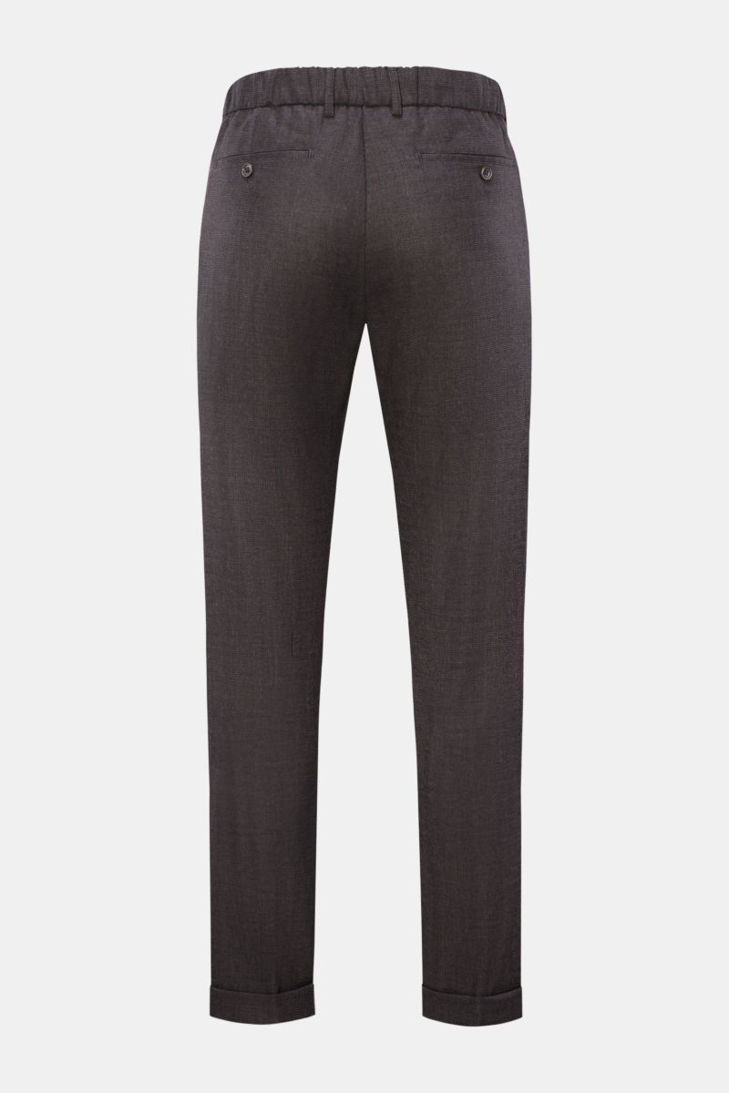 Marco Pescarolo Wool jogger pants 'Manu' dark grey mottled